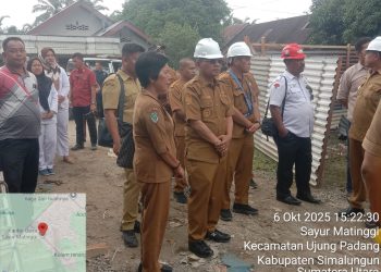 Bupati Simalungun Pantau Kemajuan Proyek Puskesmas Sayur Matinggi