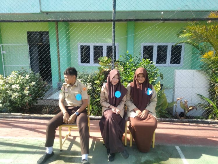 Foto 3 calon ketua dan wakil ketua OSIS di SMA Negeri 13 Banda Aceh tahun pelajaran 2025/2026,Jumat (10/10/2025),