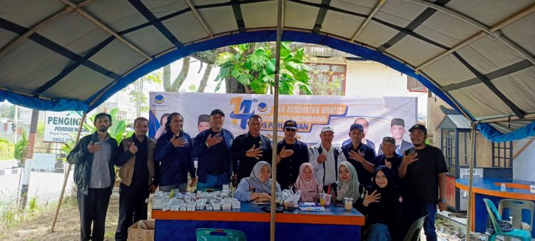 Rayakan HUT ke-14, NasDem Aceh Tengah gelar kegiatan sosial untuk kepentingan rakyat,Rabu (15/10/2025)