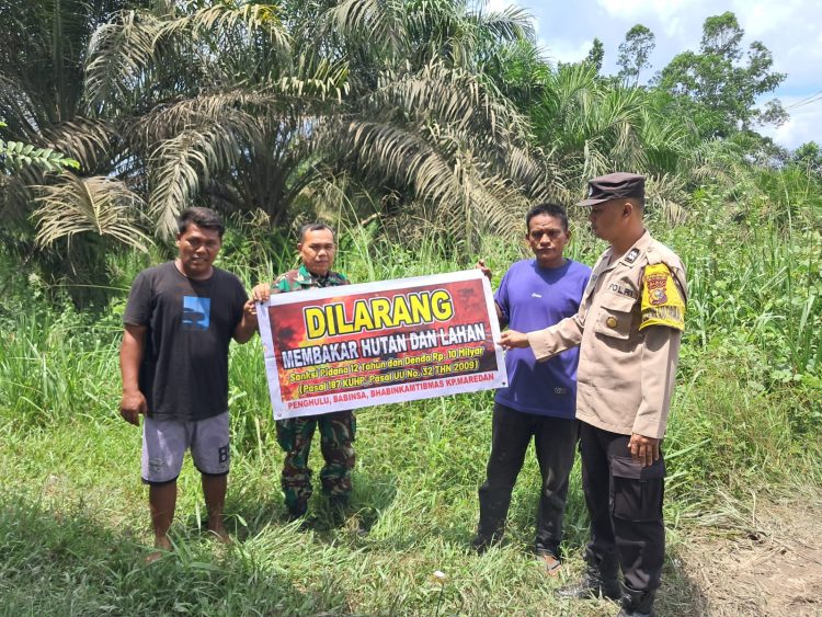 Foto: Polsek Tualang Patroli Cegah Karhutla