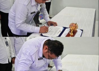 Lapas Lubuk Pakam Ikuti Penandatanganan Komitmen Bersama Wujudkan Pemasyarakatan Bersih dan Berintegritas