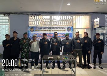Razia Insidentil di Rutan Sidikalang, Sinergi TNI dan Petugas Amankan Barang Terlarang dari Kamar Hunian