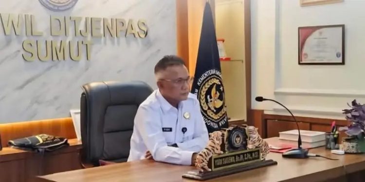 Kakanwil Ditjenpas Sumut Yudi Suseno, Bc.IP., S.Pd., M.Si. Foto: Dok. Istimewa.