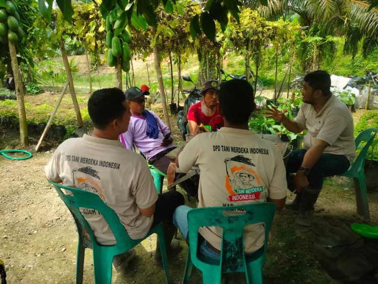 Kelompok Tani Merdeka Aceh Tamiang menindaklanjuti kerja sama (MoU) dengan PT. Bio Energy Rimba terkait dukungan peningkatan produktivitas pertanian.