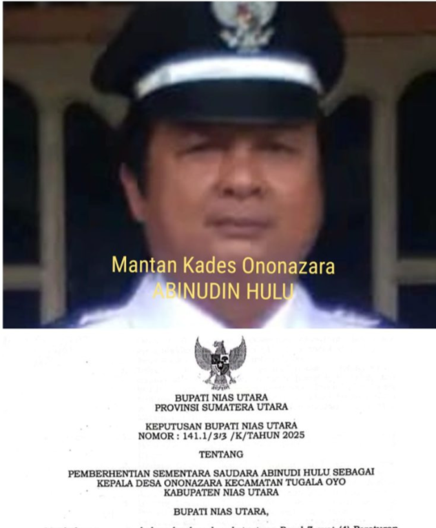 Foto: Mantan Kades Ononazara
