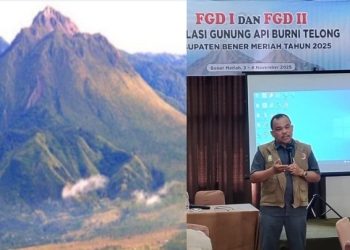 Finalkan Skenario Simulasi Gunung Api Burni Telong, BPBA Lakukan FGD I dan II
