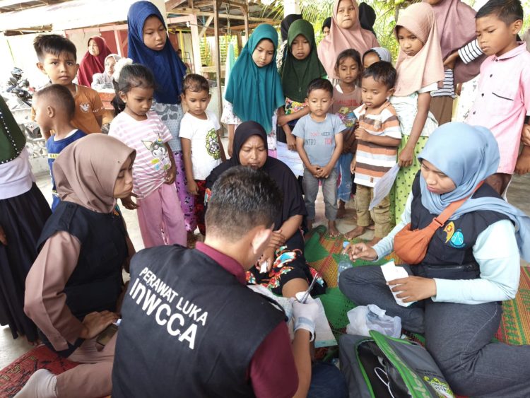 PPNI Kabupaten Bireuen dan InWCCA (Indonesia Wound Care Clinician Association) berkolaborasi dalam gerakan Rawat Luka Rakyat korban banjir dan tanah longsor.