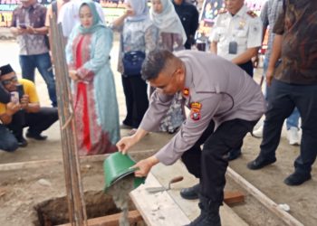 Wakapolres Labusel Hadiri Ground Breaking RSU Nur Aini Kotapinang, Dukung Peningkatan Layanan Kesehatan Masyarakat