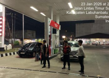 Patroli Skala Besar di Titik Rawan Polres Labusel Amankan Malam Hari Dari Gangguan Begal, Geng Motor dan Balap Liar