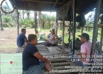 Bhabinkamtibmas Polsek Silangkitang Sambangi Warga Tekankan Waspada Kejahatan dan Bahaya Judi