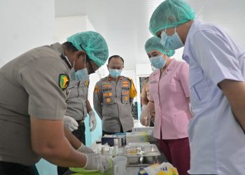 Uji Coba Operasional SPPG 4 Kotapinang, Polres Labusel Salurkan Ribuan Makanan Bergizi untuk Pelajar