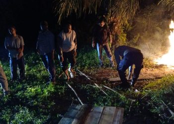 Malam Hari Sarang Narkoba di Dusun Mual Mas Digerebek, Warga Apresiasi Kerja Polsek Bilah Hulu