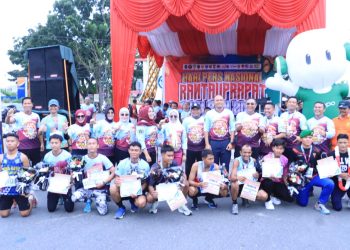 Peringati Hari Pers Nasional Polres Labuhanbatu Sukseskan Fun Run 2026