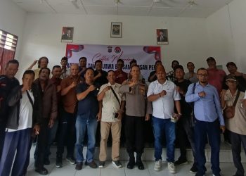 Coffee Morning Kapolsek Tanah Jawa Bersama Insan Pers, Kompol Banuara Manurung Terima Masukan Penting Demi Harkambibmas 