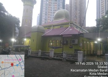 Masjid Jami’ Medan atau Masjid Merah: Saksi Sejarah di Tepi Sungai Deli