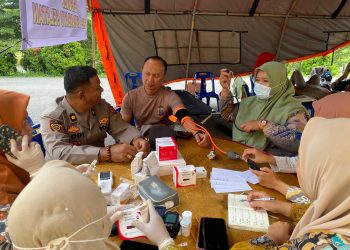 Persiapan Operasi Ketupat Polres Labusel, Ditemukan Kondisi Kesehatan Dominan Seperti Hipertensi Saat Gelar Pemeriksaan Kesehatan Personel