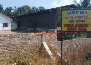 Mantan Camat Huta Bayu Raja Diduga Kuasai Lahan Eks KUD Raja Maligas II, Bangun Tembok dan Pasang Plank Hak Milik Pribadi