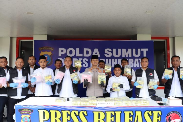 Kapolres Labuhan Batu AKBP Wahyu Endrajaya SIK,MSi Ungkap 31,5 Kg Sabu Dan 30.000 Butir Ekstasi