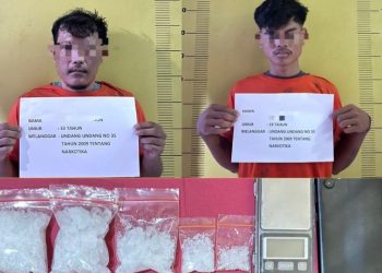 Dari Laporan Warga, Polres Labusel Ungkap Peredaran Sabu, Dua Tersangka Beserta 132,9 Gram Diamankan Dari Torgamba