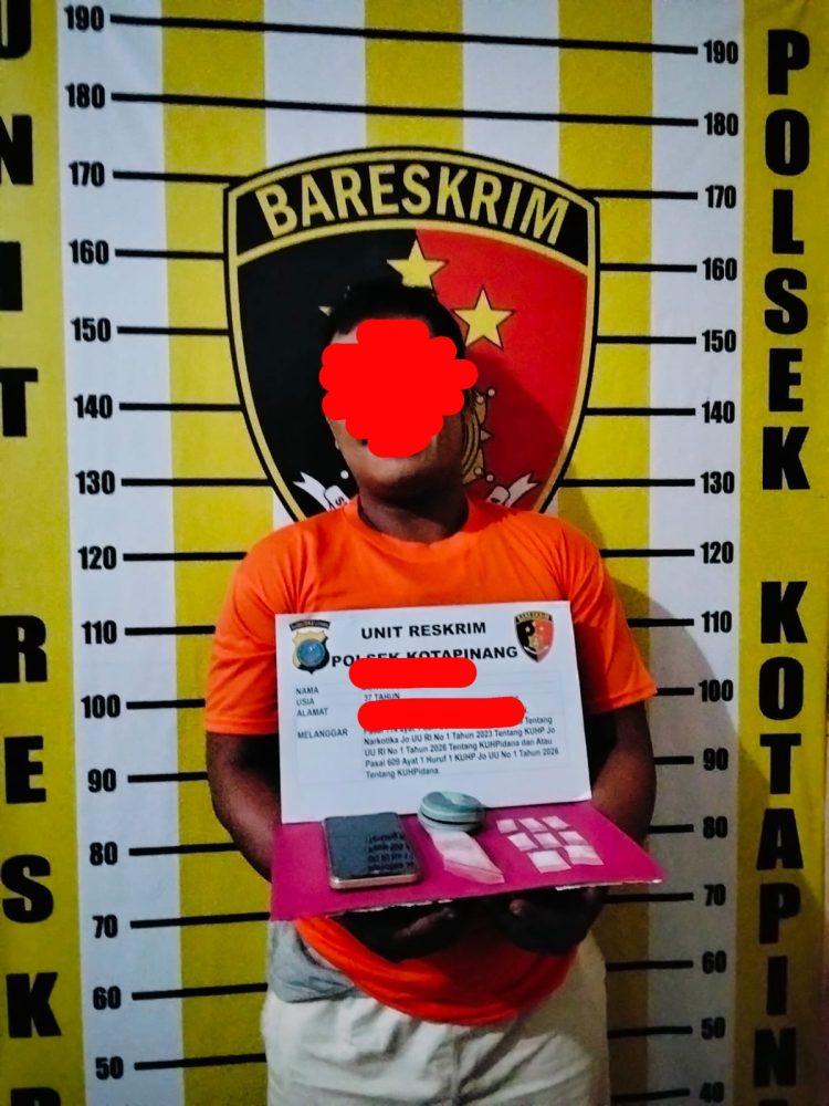 Foto: MSP alias Eman (37), residivis kasus narkotika, kembali diamankan Unit Reskrim Polsek Kotapinang setelah diduga terlibat peredaran sabu di wilayah Kecamatan Kotapinang.