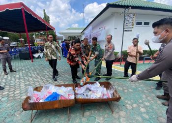 Wakapolres Labusel Hadiri Pemusnahan Barang Bukti di Kejari, Tegaskan Komitmen Berantas Kejahatan Hingga Tuntas