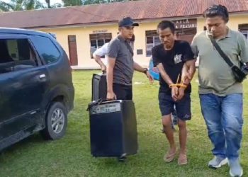 CCTV Jadi Petunjuk, Polsek Tanah Jawa Ringkus Pelaku Pencurian Inventaris Gereja