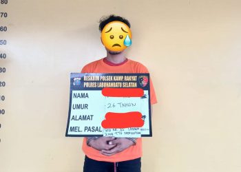 Digerebek Saat Bersembunyi di Belakang Rumah, Pengedar Sabu di Perlabian Tak Berkutik Diciduk Polsek Kampung Rakyat 