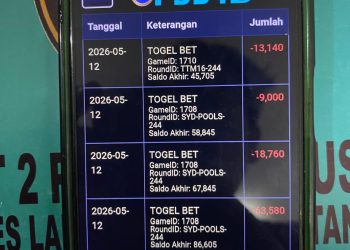 Warung Tuak Jadi Markas Togel Online, Bandar “IRIN” Diciduk Polres Labusel di Depan Hotel