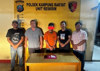 Polsek Kampung Rakyat Tangkap Pengedar Sabu di Perlabian, Barang Bukti 2,01 Gram Sabu Turut Diamankan