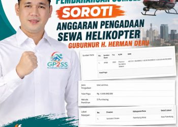 Rp4 Miliar di Langit Sumsel: GP2SS Pertanyakan Urgensi Sewa Helikopter di Tengah Jeritan Kebutuhan Rakyat