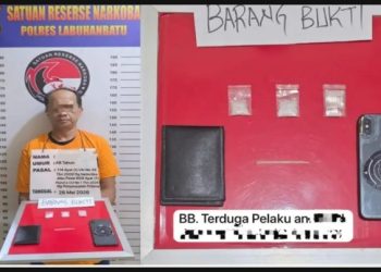 Digrebek Tengah Malam! Pemilik Sabu di Rantau Selatan Diciduk, Polisi Gaungkan Perang Total Lawan Narkoba