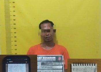 Berawal Laporan Warga Teras Rumah Jadi Markas Judi Togel Online,”Kiwil”Dibekuk Polres Labusel
