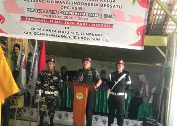 Pelantikan Bersejarah di Lempuing, Pak Untung Resmi Jadi Komandan PSIB Kabupaten OKI