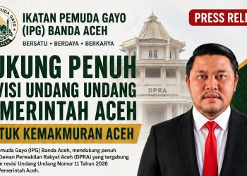 Ikatan Pemuda Gayo (IPG) Banda Aceh Dukung Penuh Revisi Undang Undang Pemerintah Aceh Untuk Kemakmuran Ace