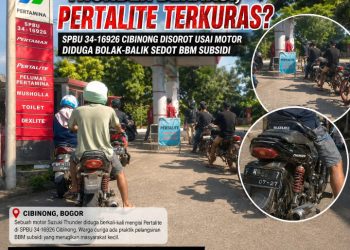 Hak Rakyat Dirampas Mafia BBM” Motor Thunder Diduga Bebas Kuras Pertalite Berulang Kali di SPBU 34-16926 Cibinong