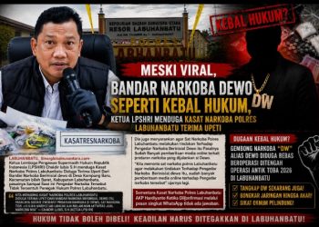 Meski Viral, DW Diduga Masih Bebas Beroperasi; Ketua LPSHRI Menduga Kasat Narkoba Polres Labuhanbatu Terima Upeti