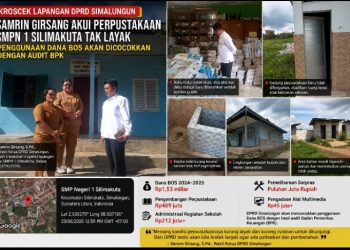 Cek Lapangan DPRD Simalungun: Samrin Girsang Akui Perpustakaan SMPN 1 Silimakuta Tak Layak, Penggunaan Dana BOS Akan Diuji dengan Audit BPK