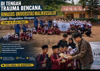 Di Tengah Trauma Bencana, HIMASOS Universitas Malikussaleh Hadir Menyalakan Harapan Siswa SD di Aceh Tengah