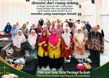 Menyalakan Lentera Keadilan dari Serambi Mekkah: PWA Aceh Cetak Paralegal Tangguh untuk Mengawal Hak Masyarakat Rentan