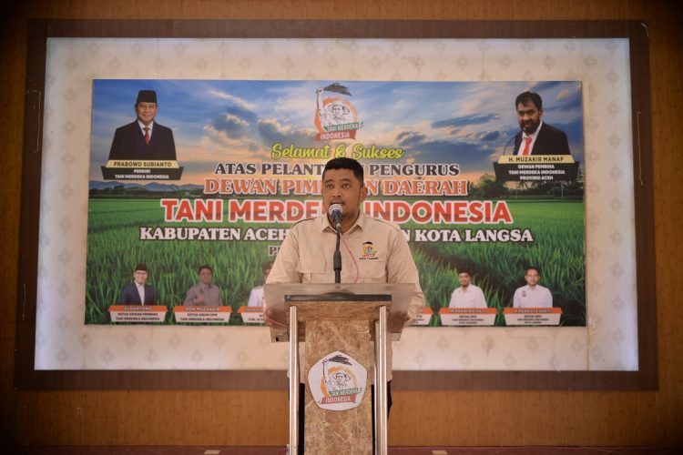 Ketua DPD Tani Merdeka Indonesia (TMI) Kabupaten Aceh Tamiang, M. Prawira Haji, S.Psi,