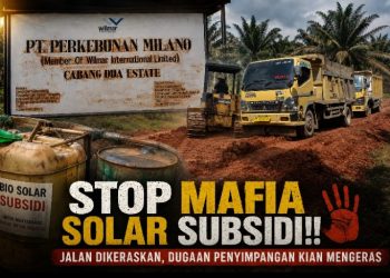 Solar Subsidi Diduga Dibakar Alat Berat PT Milano di Labuhbatu, Jalan Dikeraskan Penyimpangan Kian Mengeras, Instansi Terkait Diminta Lakukan Penyelidikan