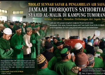 Menembus Pintu Langit dalam Sujud: Lebih dari 500 Jamaah Thoriqotus Sathoriyah Syahid Al-Malik berkumpul dalam rangkaian Sholat Sunnah Safar Berjamaah