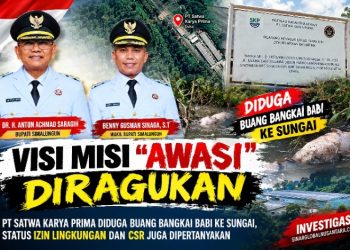 PT Satwa Karya Prima Diduga Buang Bangkai Babi ke Sungai, Izin Lingkungan dan CSR Disoal,  Visi-Misi AWASI Diuji