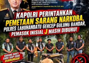 Perintah Kapolri Pemetaan Sarang Narkoba Diuji di Labuhanbatu, Bandar Ditangkap Pemasok Berinisial J Masih Diburu!