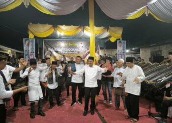 Menghadiri Acara Gondang Sembilan Di Kampung Mandailing Basyaruddin Nst SH.MH di Dampingi Istri Denilah Shofa SH.MKn Di Doakan Jadi Walikota Kota Tebing Tinggi 2024 – 2029.