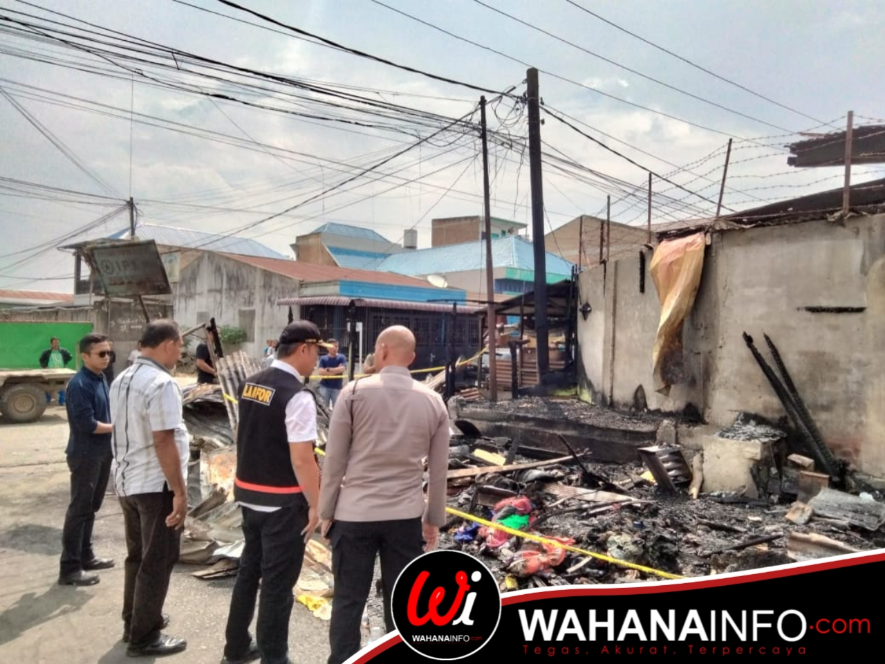 Rumah Sempurna Pasaribu Yang Hangus Terbakar Di Jalan Nabung Surbakti Kabupaten Tanah Karo