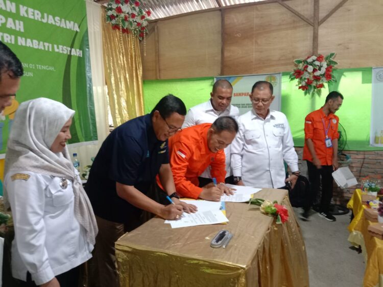 MoU Antara PT.Industri Nabati Lestari Dengan Bank Sampah Bungaran Rumuskan 2 Poin Penting Sebagai Wujud Kepedulian Lingkungan
