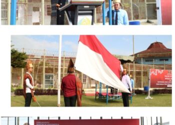 Mengenakan Pakaian Adat, Lapas Kelas IIA Pematangsiantar Gelar Upacara Memeringati HUT RI Ke-79