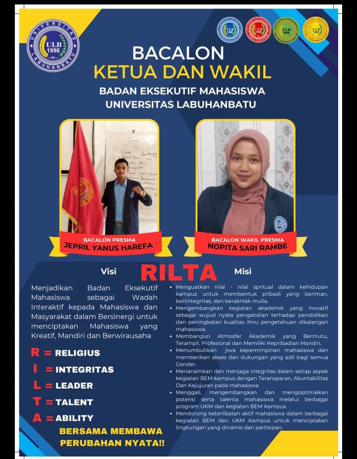 Visi Dan Misi Rilta Calon BEM Labuhan Batu