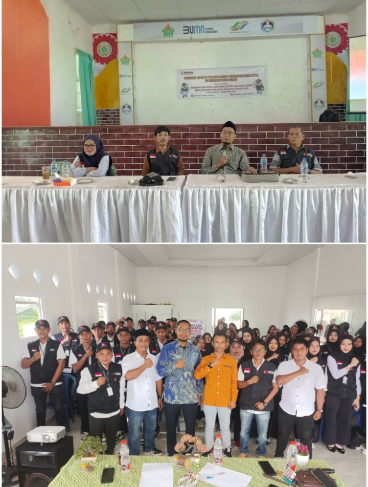Salman Abror saat menjadi narasumber di Kecamatan Ujung Padang (atas), dan saat menjadi narasumber di Kecamatan Bandar Masilam (bawah)